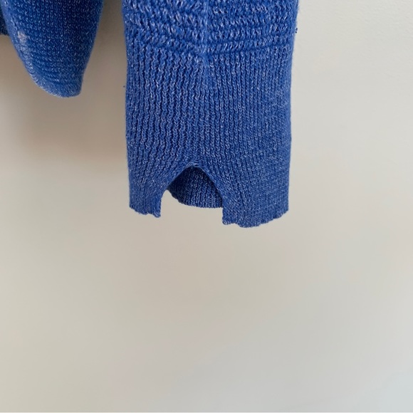 Zara Knit Blue Italian Yarn Sweater Size M - Picture 6 of 7